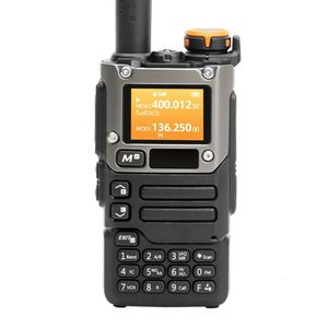 Walkie Talkie for Adults UVK6 2Way Radios 200 Channel UHF VHF Handheld Air Bands Radio 5W 231030