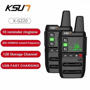 Talkie-walkie KSUT GZ20 2 pièces inclus récepteur de Station de communication Radio UHF ensemble sans fil Portable pour Camping Bar el 231030