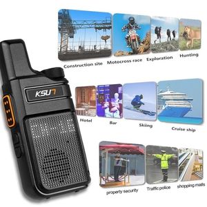 Walkie Talkie PMR 446 Portable Mini Communication Radio Profesional s Two Way Transceiver KSUN M6 Quality 221119