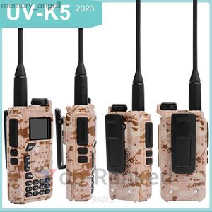 Walkie Talkie Quansheng UV K5 Portable Radio AM FM Estación de conmutadores dos vías Amateur Ham Wireless Set receptor de largo alcance HKD230925