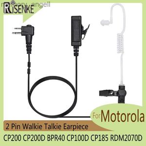 Talkie Walkie RISENKE Oreillette 2 Broches Compatible avec Motorola CP200 CP200D BPR40 CP100D CP185 RDM2070D Casque Radio Bidirectionnel Talkie Walkie HKD230922