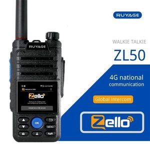 Talkie-walkie Ruyage ZL50 Zello 4g Radio avec carte SIM Wifi Bluetooth longue portée professionnelle puissante radio bidirectionnelle 100km 230823
