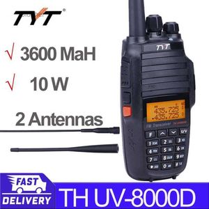 Walkie Talkie TYT TH-UV8000D Walkie Talkie 136-174MHz 400-520MHz 10W Larga distancia VHF UHF Banda dual FM Radio bidireccional portátil TH UV8000DL2403L2403