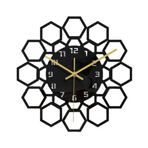 Relojes de pared 11,8 pulgadas geométrico panal acrílico espejo reloj DIY reloj de cuarzo para sala de estar hogar DecorWallWall