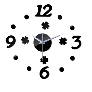 Relojes De Pared 2024 Espejo acrílico Venta Reloj Reloj De cuarzo Reloj Reloj De Pared diseño moderno sala De estar naturaleza muerta Duvar Saati