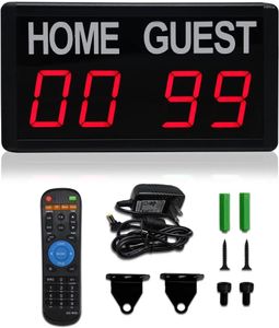 Wall Clocks 22x12 Electronic LED Digital Scoreboard Clock Football High Quality Electric Soccer Tabletop With Stand And Remote