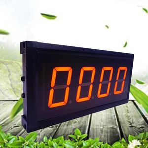 Horloges murales 3 pouces 4 chiffres LED affichage grand numérique électronique 9999 jours compte à rebours télécommande simple face pleine minuterie de pièce rouge