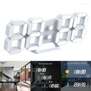 Horloges murales 3D Clock LED 15 pouces télécommande de synchronisation numérique