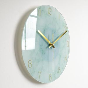 Horloges murales Art nordique Design horloge silencieux Simple verre salon élégant Quartz Duvar Saati montres décor à la maison XX60WC1