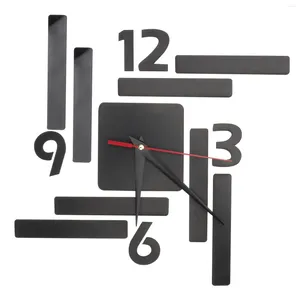 Relojes de pared Reloj Acrílico Movimiento colgante Diyticking Bastante Decoración de oficina Mecanismo de número sin movimientos Espejo de casa