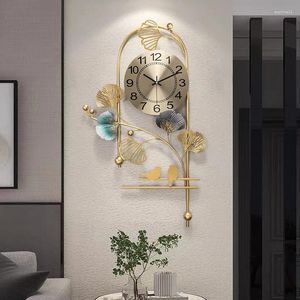 Relojes De pared con diseño De arte silencioso, Mural De lujo, reloj Interior moderno, estético, minimalista, decoración del hogar