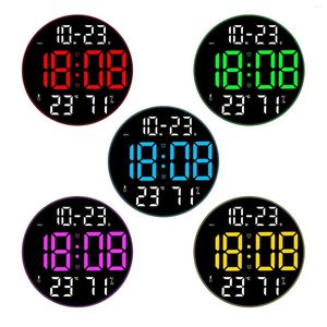 Wall Clocks Digital Clock Large Screen LED Desk For El Hall Apartment Cafe