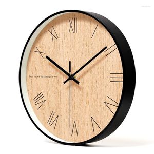 Wall Clocks Metal Clock Vintage Retro Modern Design Simple Wooden Bedroom Home Decor Hanging Watch Timer