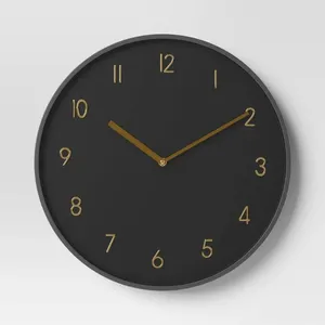 Horloges murales Modern Black / Brass MODER