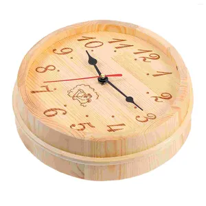 Horloges murales Simple support manuel en bois horloge sauna minuterie sablier minutes sable pour chambre