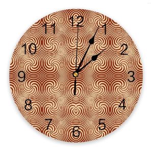 Horloges murales eau ondulation abstrait nuageux cercle PVC moderne décor à la maison salon bureau autocollants aiguille montre numérique