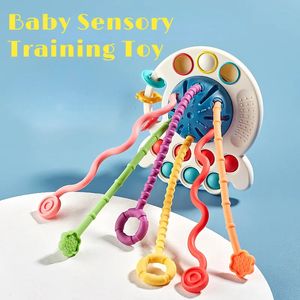 Wall Decor Baby Montessori Sensory Development Educational Toys Pull String Finger Grasp Training Early Learning Toy Teething BPA Free 1 3Y 231122