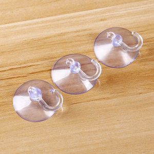 Wall Glass Hooks Hangers Suction Cups Sucker Robe Hook Transparent Home Hotel Bathroom Kitchen Supplies Storage Tools free shipping 2019 hot