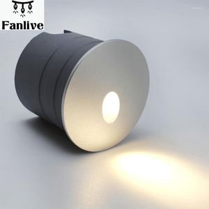 Lámpara de pared 10 Uds AC85-265v Led empotrada tierra Footlights moderno al aire libre escaleras conciso impermeable paso pasillo pasos esquina