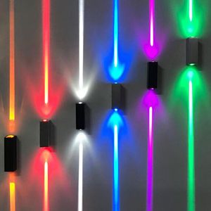 Lámpara de pared Chip de marca de aluminio Luz LED impermeable para exteriores Iluminación hacia arriba y abajo para Villa Hotel Pasillo Pasillo Porche Aplique Luces decorativas