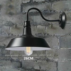 Lámpara de pared American Retro Wall + lámparas Industrial Iron Lamps Luz de baño Apliques impermeables Accesorio de cocina Espejo