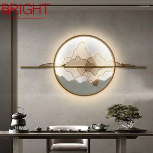 Applique lumineuse moderne photo luminaire LED 3 couleurs Style chinois intérieur paysage applique lumière décor pour salon chambre