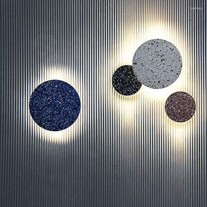 Lámpara de pared Cristal Nordic Led Aplique Luminaria Merdiven Linda vela turca