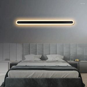 Lámpara de pared Apliques largos Iluminación de baño antigua Vanity Deco Led Brazo oscilante Aplique de cristal