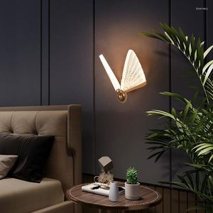 Applique murale moderne Led papillon lumières luminaire chambre salon décoration de la maison applique Aisel couloir éclairage nouveauté intérieur