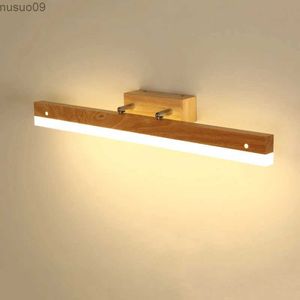 Applique moderne Led miroir lumière 9W 14W AC90-260V LED bois appliques nordique salle de bain maquillage miroir luminaire