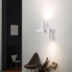 Lampe murale nordique Spot Lights moderne mode couloir allée à côté de l'éclairage économie d'énergie réglable décor à la maison tête de lit de lecture