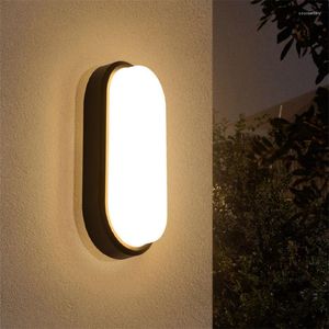 Lámparas de pared 15W Lámpara LED para exteriores Moderna impermeable a prueba de humedad Balcón Porche Luz Jardín Baño Exterior 85-265V
