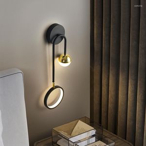 Lámparas de pared Lámpara de cristal de pie Trípode industrial Luces de dormitorio Candelabro