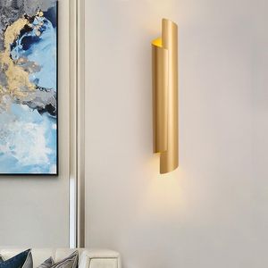 Lámparas de pared, lámpara Led moderna, candelabro dorado para sala de estar, dormitorio, accesorio de iluminación para cabecera, pasillo nórdico, luz de decoración de pasillo de entrada de lujo