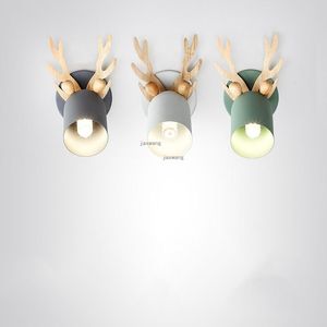 Lampes murales modernes LED lumières éclairage bois bois lampe couloir appliques luminaires chevet pour la maison