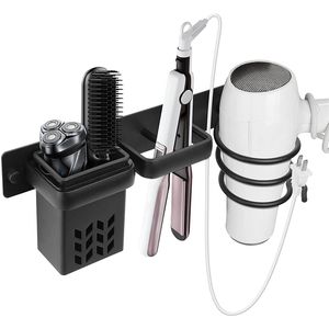 Soporte para secador de pelo montado en la pared Caja de almacenamiento de herramientas para el cuidado del baño Ahorro de espacio multifuncional Ahorro de espacio 211102