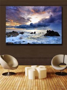Cuadros de pared para sala de estar, carteles de pintura al óleo impresos en lienzo, vista de paisaje marino, decoración de pared enorme, decoración de pared 4110453