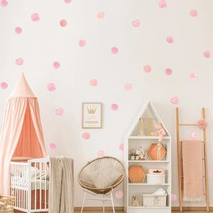 Autocollants muraux 2024 36 PCS / Set Aquarelle Polka Dot Decs For Kids Room DIY DÉCOR HOME pour protéger la santé du bébé