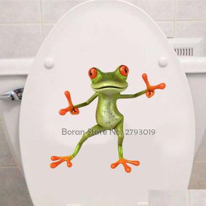 Autocollants muraux 3d Frrog Toilet Sticker Fashion MODER