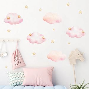 Autocollants muraux en forme de nuage de dessin animé, sparadrap de décoration intérieure pour chambre d'enfants, papier peint pour chambre de bébé, DIY bricolage, 231017
