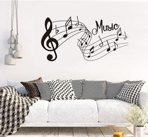 Autocollants muraux Fashion Art Music Songs Sound Notes mélodie Decals Paper peint Home Chadow Living Room Decor Sticker2025170816