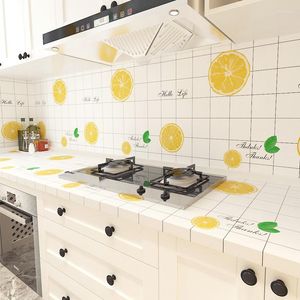 Stickers muraux pour armoires de cuisine poêle salle de bain accessoires tablier panneau papier peint auto-adhésif goutte en gros