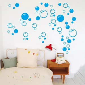 Autocollants muraux cercles à bulles amusants, pour fête de Festival, salon, chambre à coucher, maison, décoration artistique murale en Pvc, sparadrap de bricolage