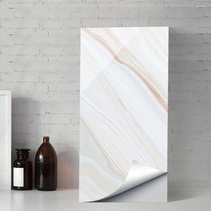 Pegatinas de pared Peel And Stick Backsplash Tile en papel tapiz de cocina autoadhesivo extraíble baño mármol blanco impermeable Viny