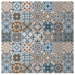 Pegatinas de pared Retro Mosaico Azulejo PVC 10 10 cm Autoadhesivo impermeable para cocina Baño Antiguo