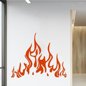 Pegatinas de pared Calcomanías especiales de llama de fuego Chimenea Decoración para el hogar Arte Póster para el salón Pegatina Ph486