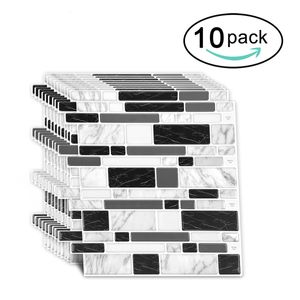 Pegatinas de pared Vividtiles Premium cocina baño 3D azulejos Peel and Stick vinilo papel tapiz decoración moderna para el hogar 230616