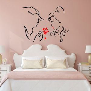 Stickers muraux YOYOYU beauté et bête stickers muraux chambre d'enfants bébé pépinière chambre stickers muraux intérieur dessin animé décoration de la maison MuralSY501 230331