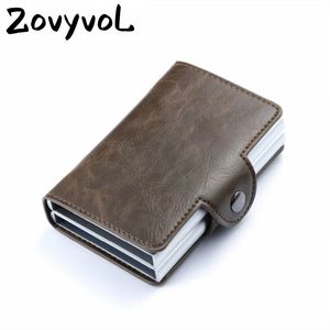 Portefeuille Business unisexe Fashion ZOVYVOL 2019 Vintage 2 pour Holder Card Case ID Metal titulaires Avec RFID