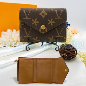 wallets bag Brown flower rosalie victorine wallet luxury Women coin purse M41938 card holder keychain Man Designer purses Key pouch CardHolder Shoulder Bags travel